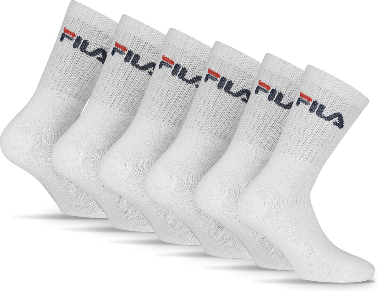 Fila tennis- sportsokken - maat 35 38 - 6 pack - wit