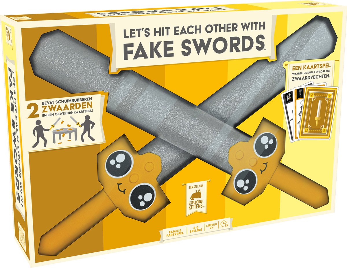 Exploding kittens let's hit each other with fake swords - kaartspel