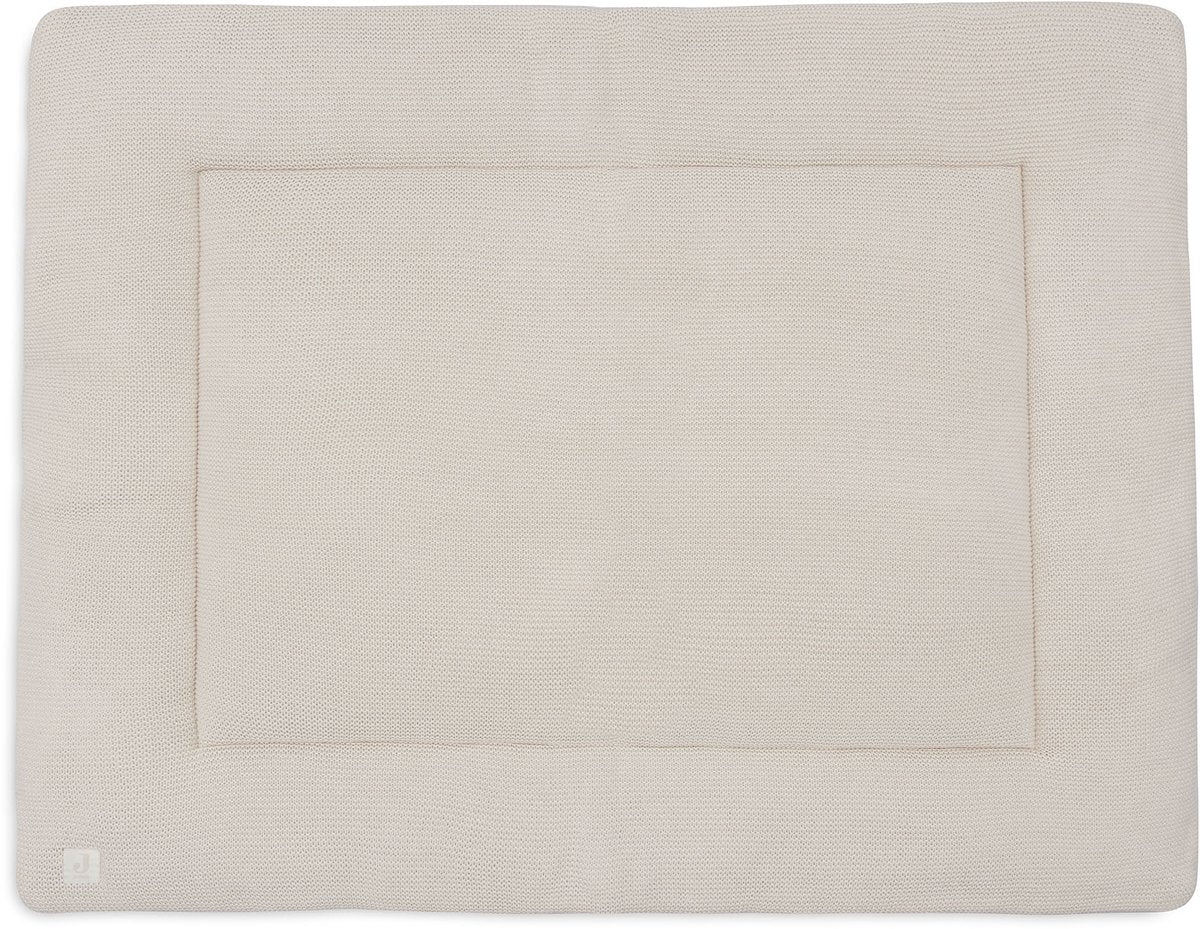 Jollein boxkleed baby - 75x95cm - basic knit - polyester - oatmeal