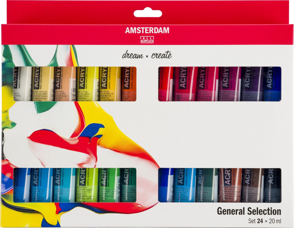 Amsterdam Acrylverf Standaard Set, 24dlg.