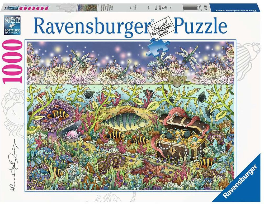 Ravensburger puzzel underwater kingdom at dusk - legpuzzel - 1000 stukjes
