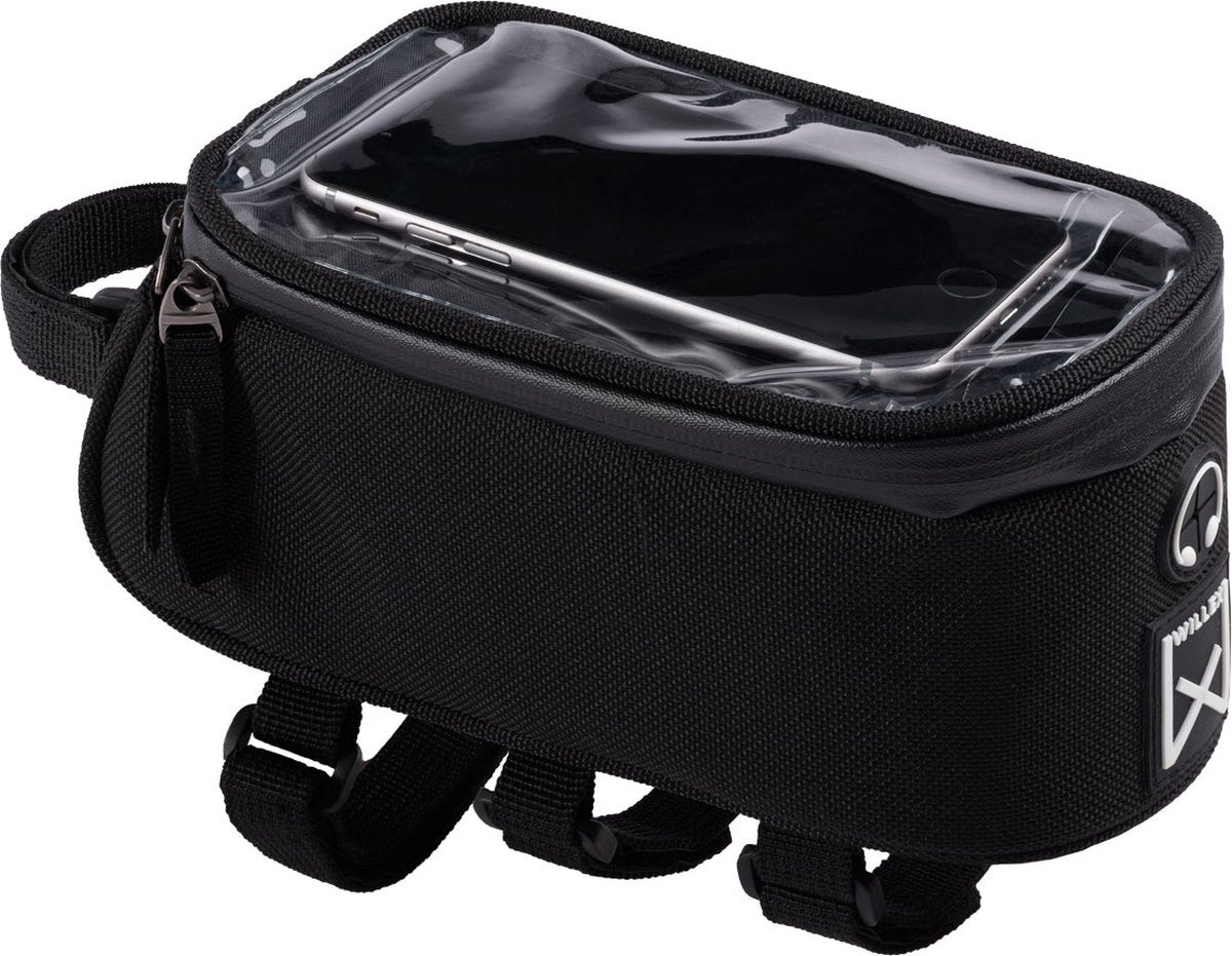 Willex - frametas 1200 - zwart - telefoontas - fatbike