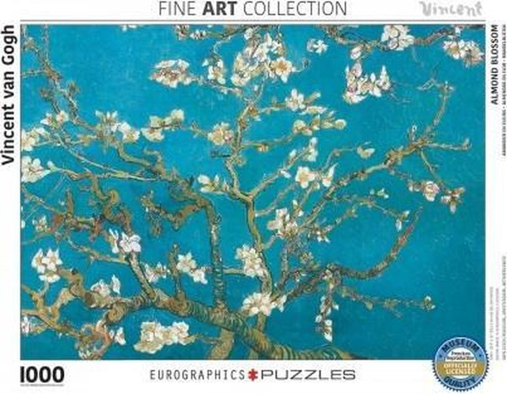 Eurographics - amandelbloesem [fleurs d'amandier] - vincent van gogh - 1000 stukjes 68×48cm (b×h) - fine art legpuzzel