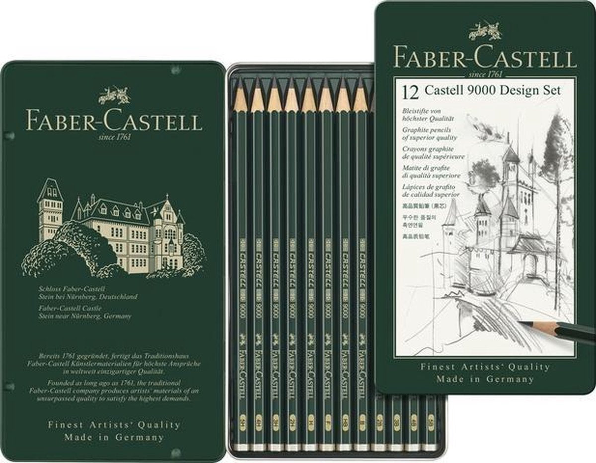 Faber castell fc-119064 potlood 9000 ontwerpset