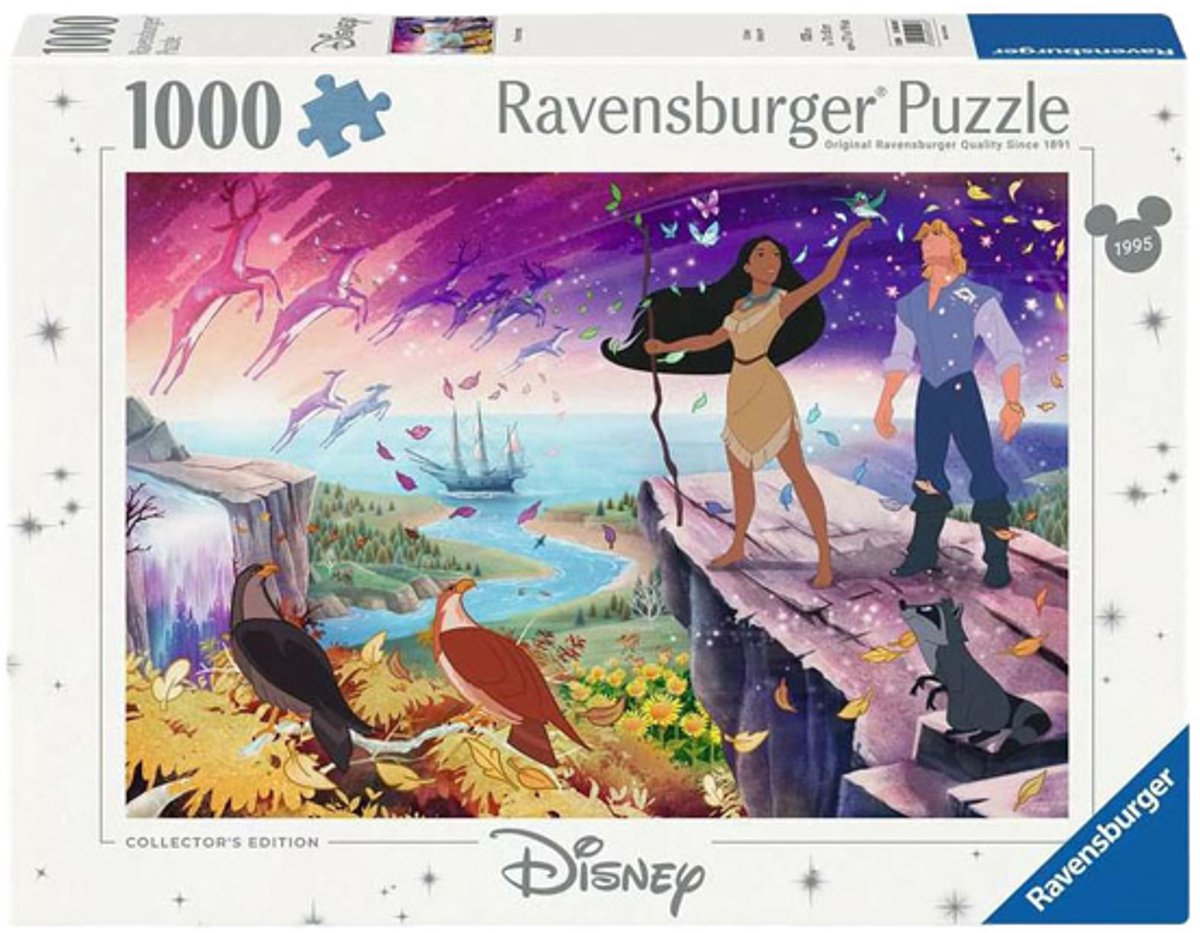 Ravensburger puzzel disney - pocahontas - 1000 stukjes legpuzzel.