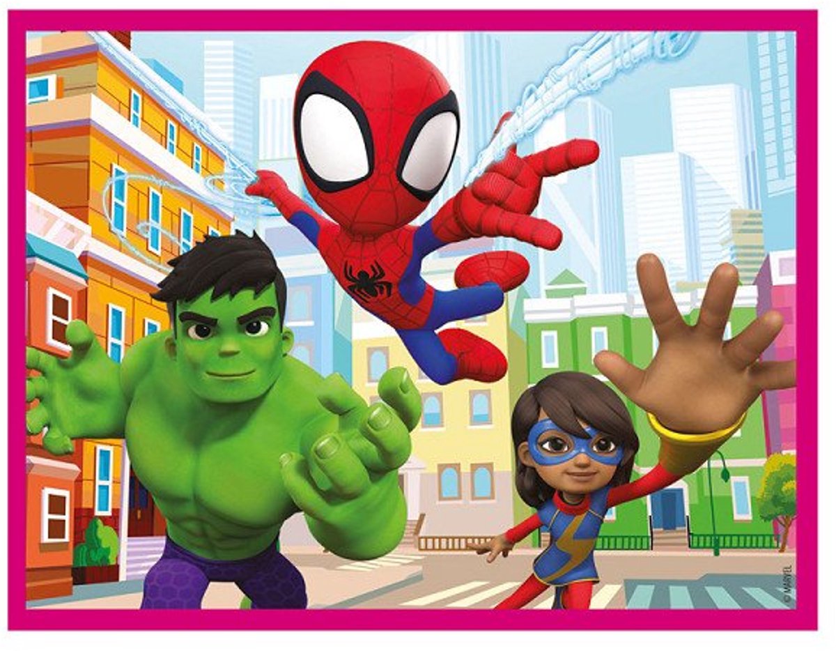 Clementoni blokpuzzel spidey en zijn geweldige vrienden, 12st.