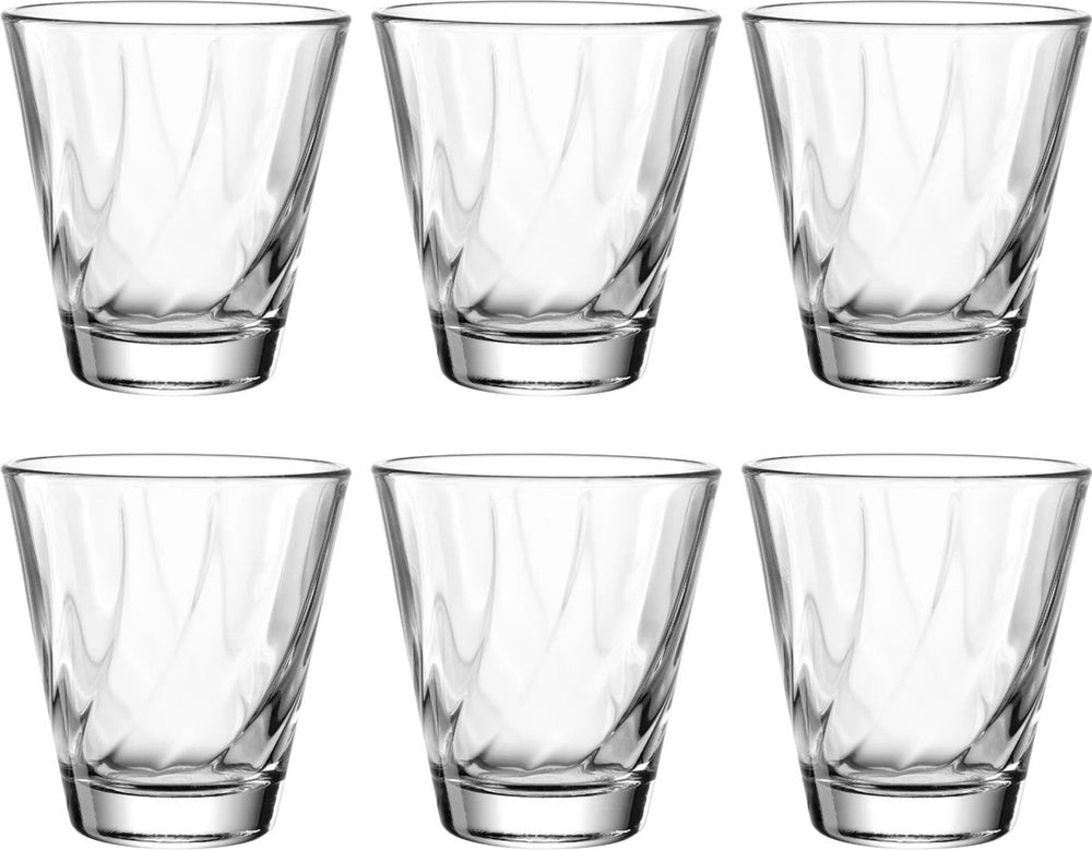 Leonardo twist drinkglas 215ml transparant - set 6