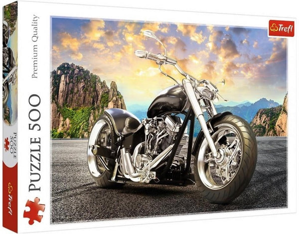 Trefl zwarte motorfiets legpuzzel - 500 stukjes - vanaf 10 jaar