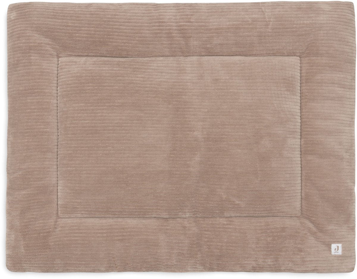 Jollein boxkleed baby - 75x95cm - cloudy rib - polyester - milky coffee