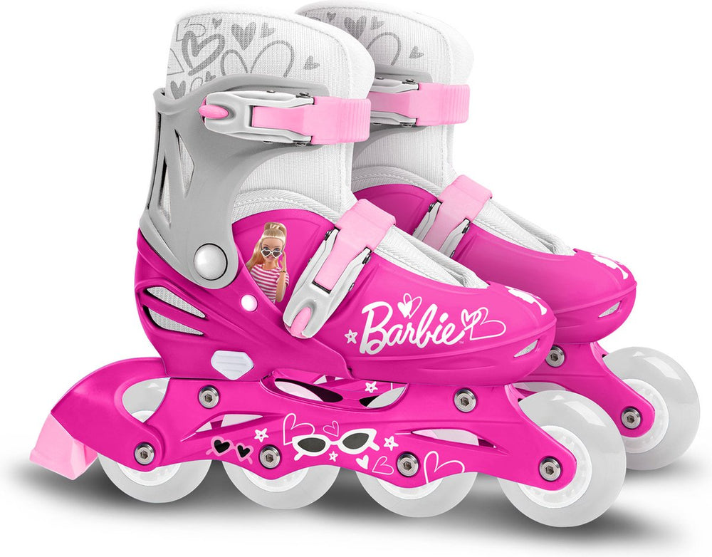 Inlineskates hardboot verstelbaar roze maat 30-33