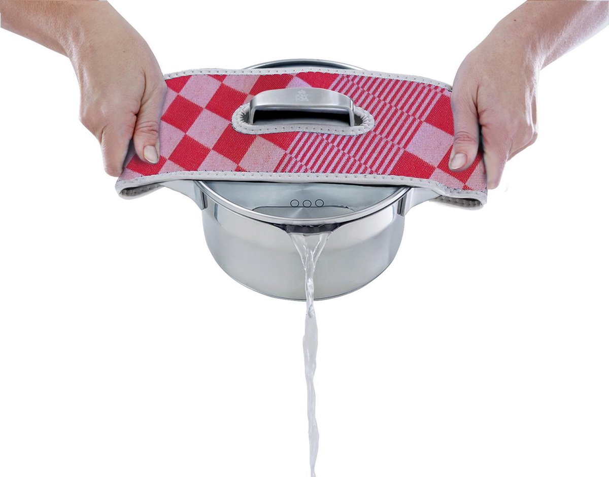 BK BK Dhr. Gripper Afgiethulp Geruit Rood Wit
