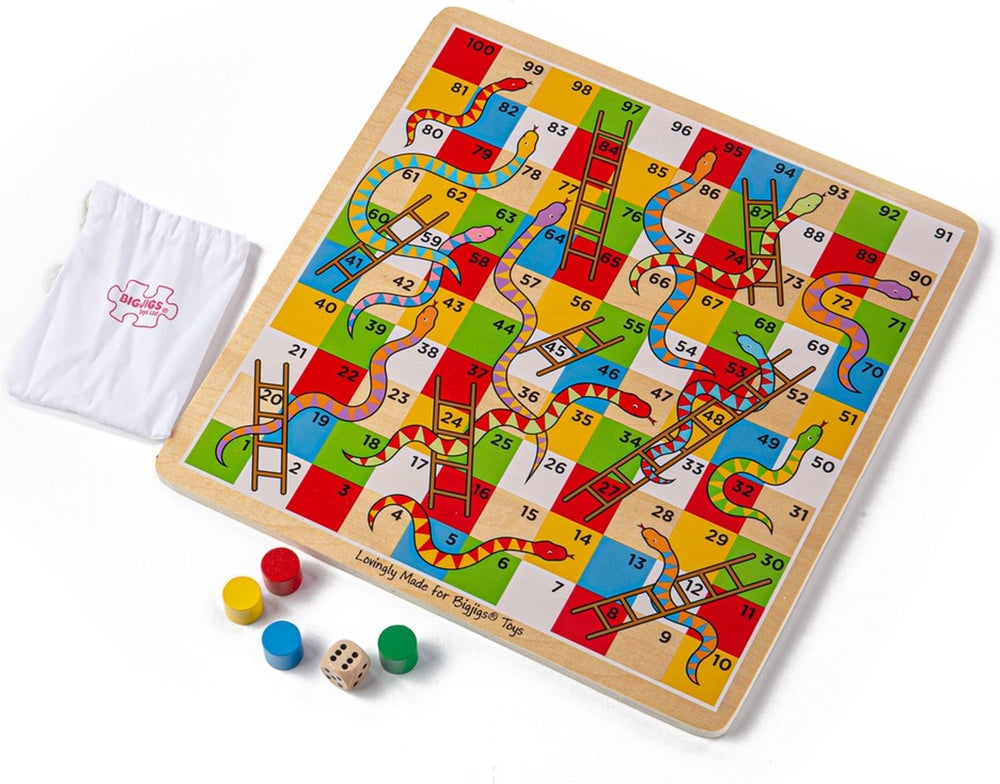 Bigjigs traditional snakes ladders