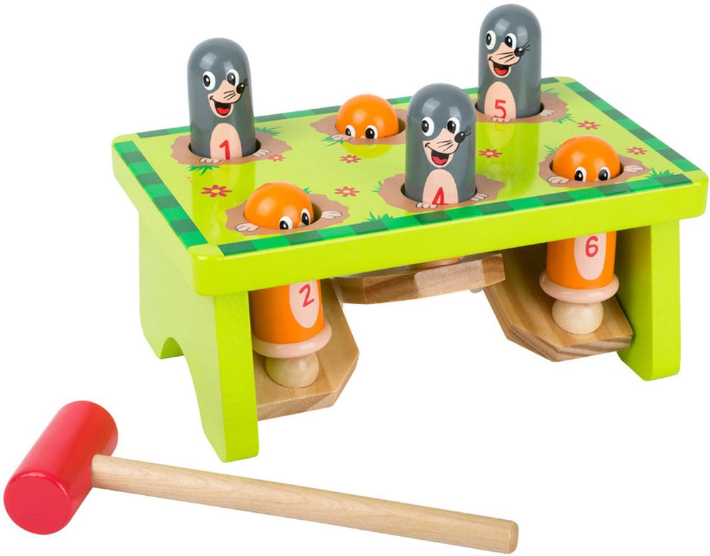 Small foot - wooden hammer bench moles