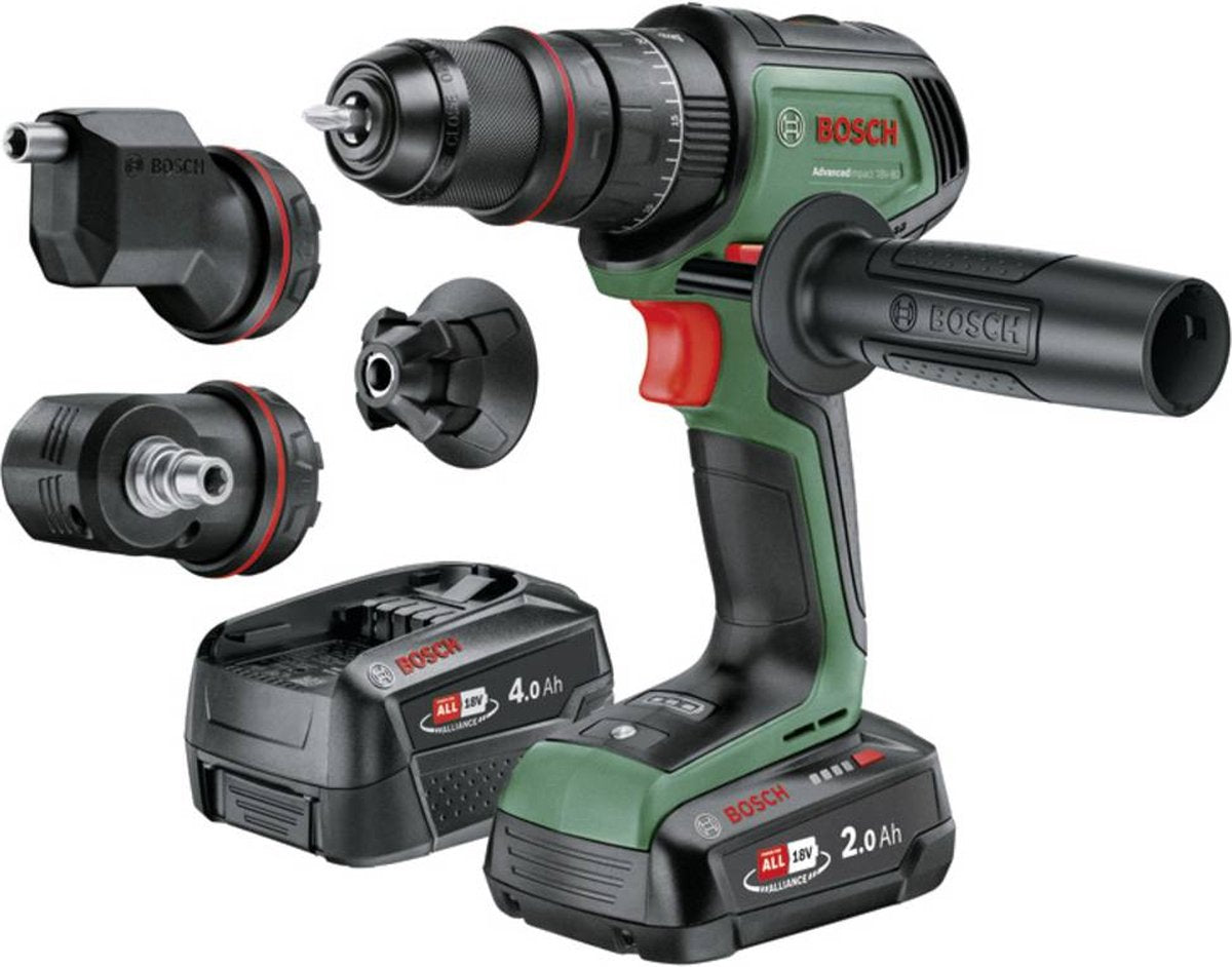Bosch groen bosch home and garden advancedimpact 18v-80 quicksnap accu-klopboormachine