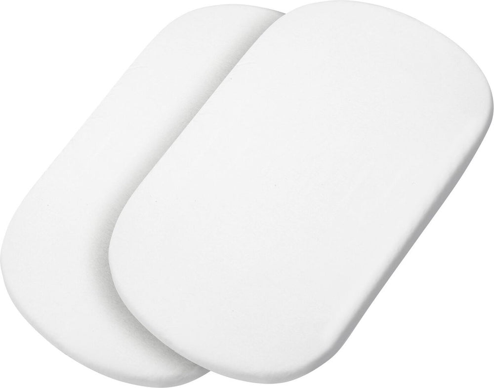 Maxi-cosi organic-reiswieglakens, compatibel met alle -reiswiegen, 2-in-1 set, 100% organisch katoenen lakens, milieuvriendelijk, eersteklas stof, machinewasbaar - wit