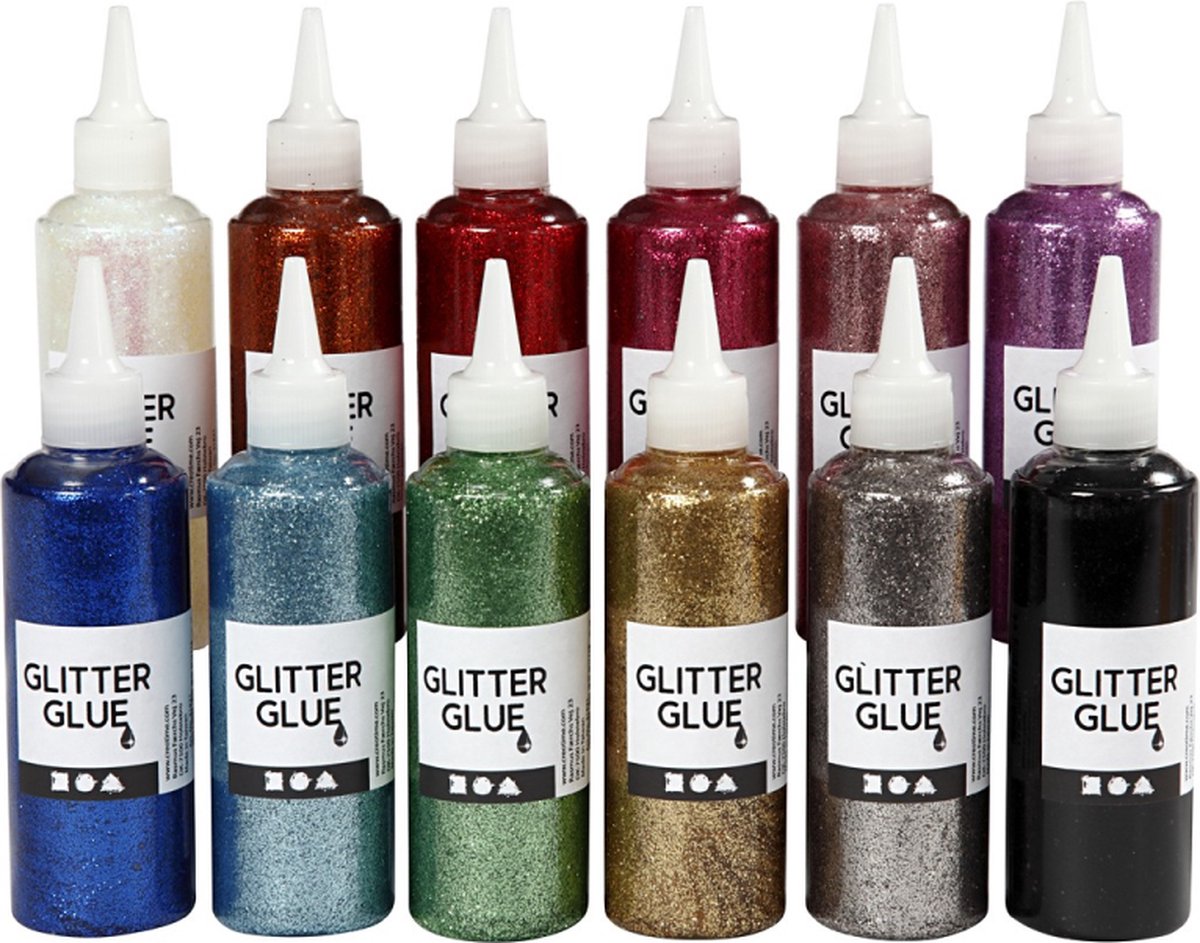Https: www.cchobby.nl glitterlijm-diverse-kleuren-12x118-ml-1-doos