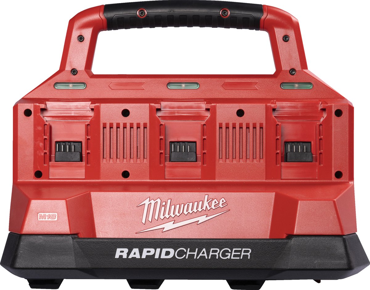 Milwaukee m18 pc6 packout™ dual-bay snellader 18v - 4932480162