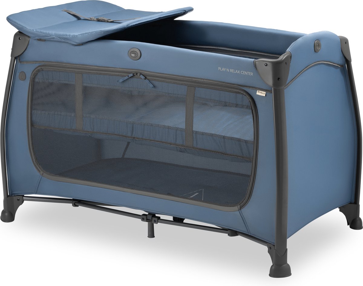 Hauck play n relax center - campingbedje - gemakkelijk te vervoeren - dark blue