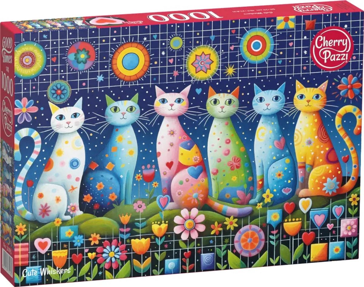 Cherrypazzi cute whiskers puzzel 1000 stukjes