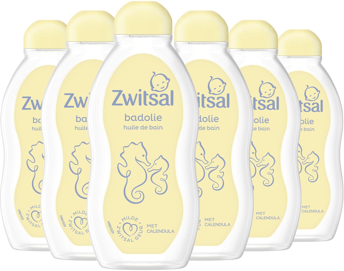Zwitsal - badolie - baby - 6 x 200 ml
