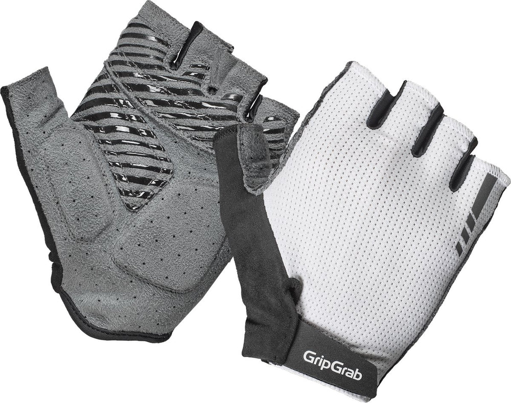 Gripgrab - expert rc max korte vinger zomer fietshandschoenen met padding - wit - unisex - maat s