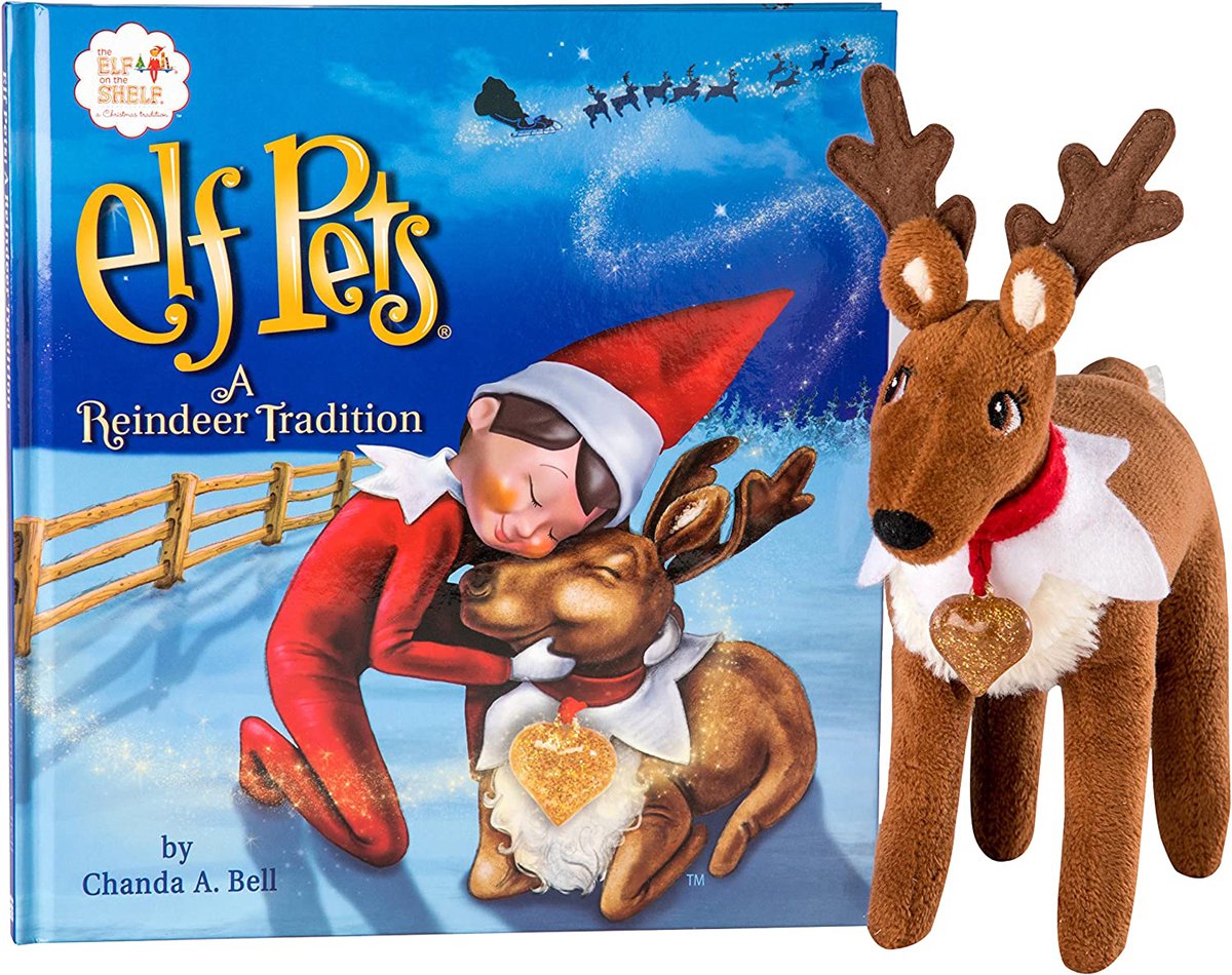 Elf on the shelf rendier traditie franstalig - kerst speelgoed set.