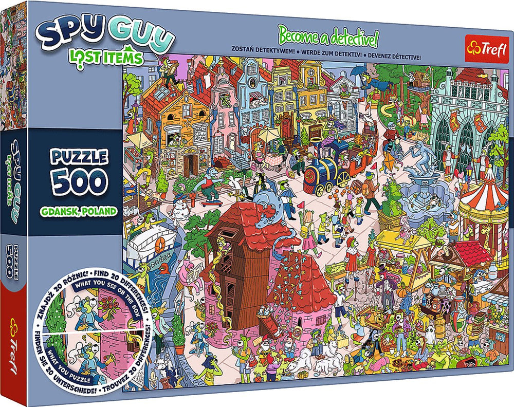 Trefl legpuzzel spy guy lost items gdansk polen 500 stukjes.