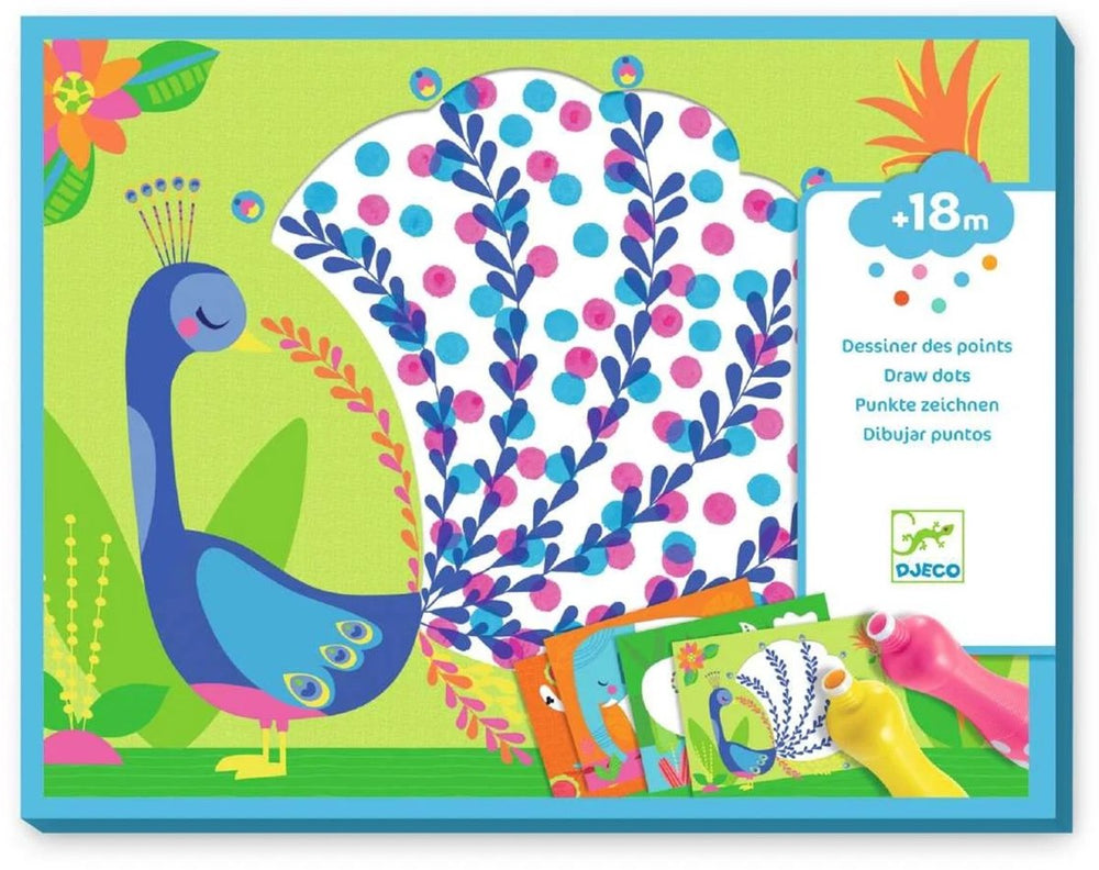 Djeco creatieve stippenkunst set voor kinderen - fsc mix.