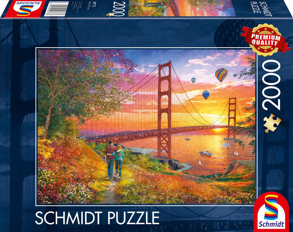 Schmidt - legpuzzel - wandeling naar de golden gate bridge - 2000 stukjes - volwassenen - vanaf 14 jaar