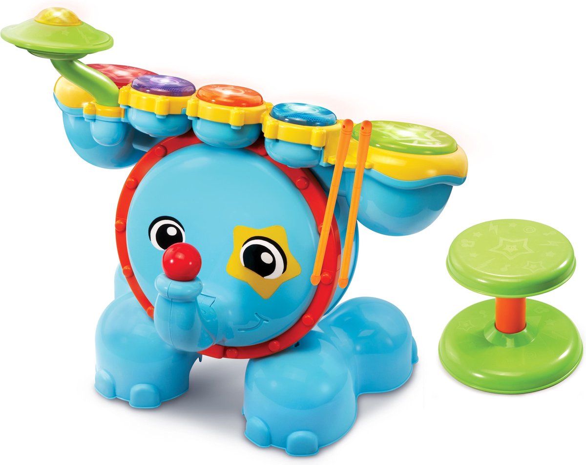 Vtech rock learn drum set - educational baby toy - sound and games - baby musical instrument
