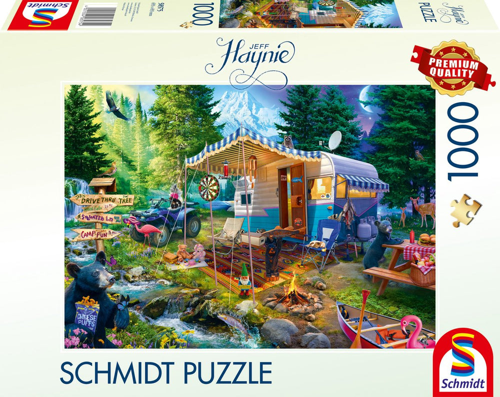 Schmidt - legpuzzel - met de caravan in de bergen - jeff haynie - 1000 stukjes - volwassenen - vanaf 12 jaar