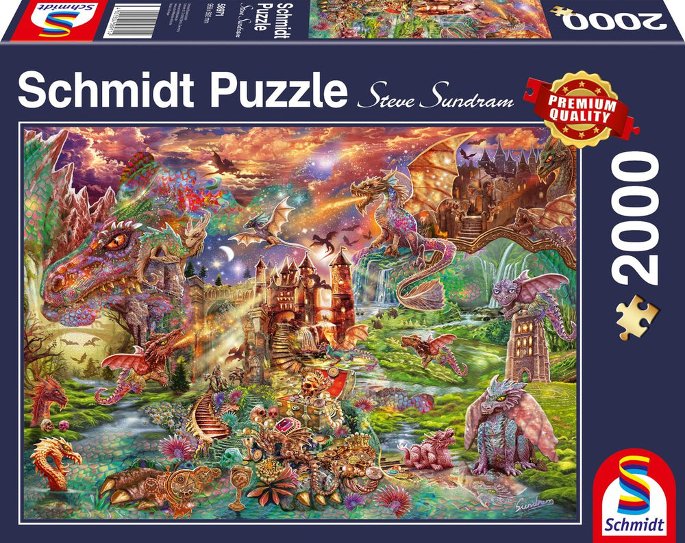 Schmidt - legpuzzel - de schat van de draken - 2000 stukjes - volwassenen - vanaf 14 jaar