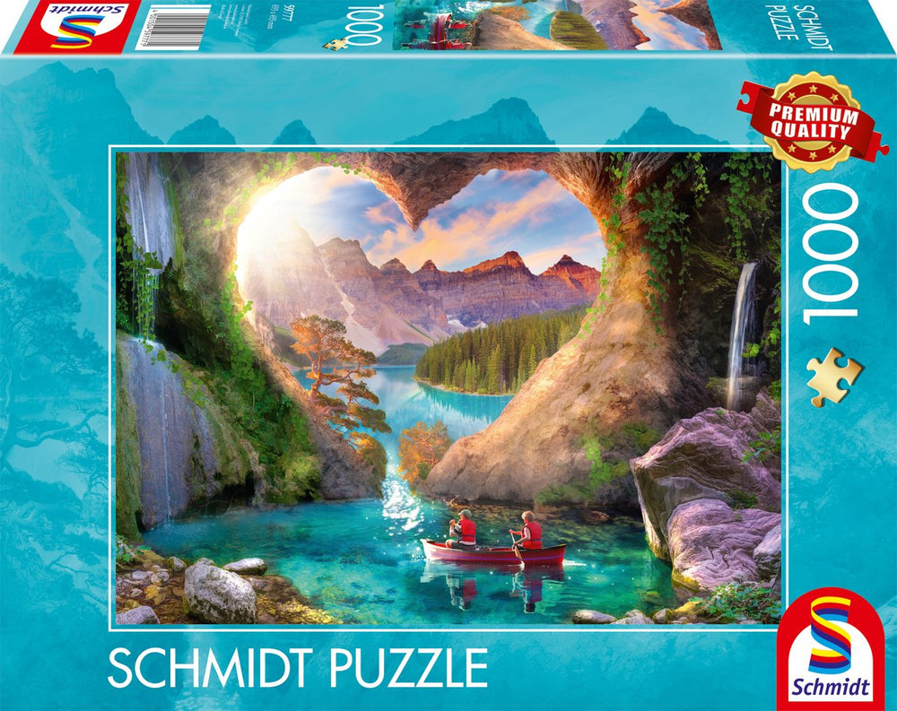 Schmidt - legpuzzel - uitzicht met hart - 1000 stukjes - volwassenen - vanaf 12 jaar