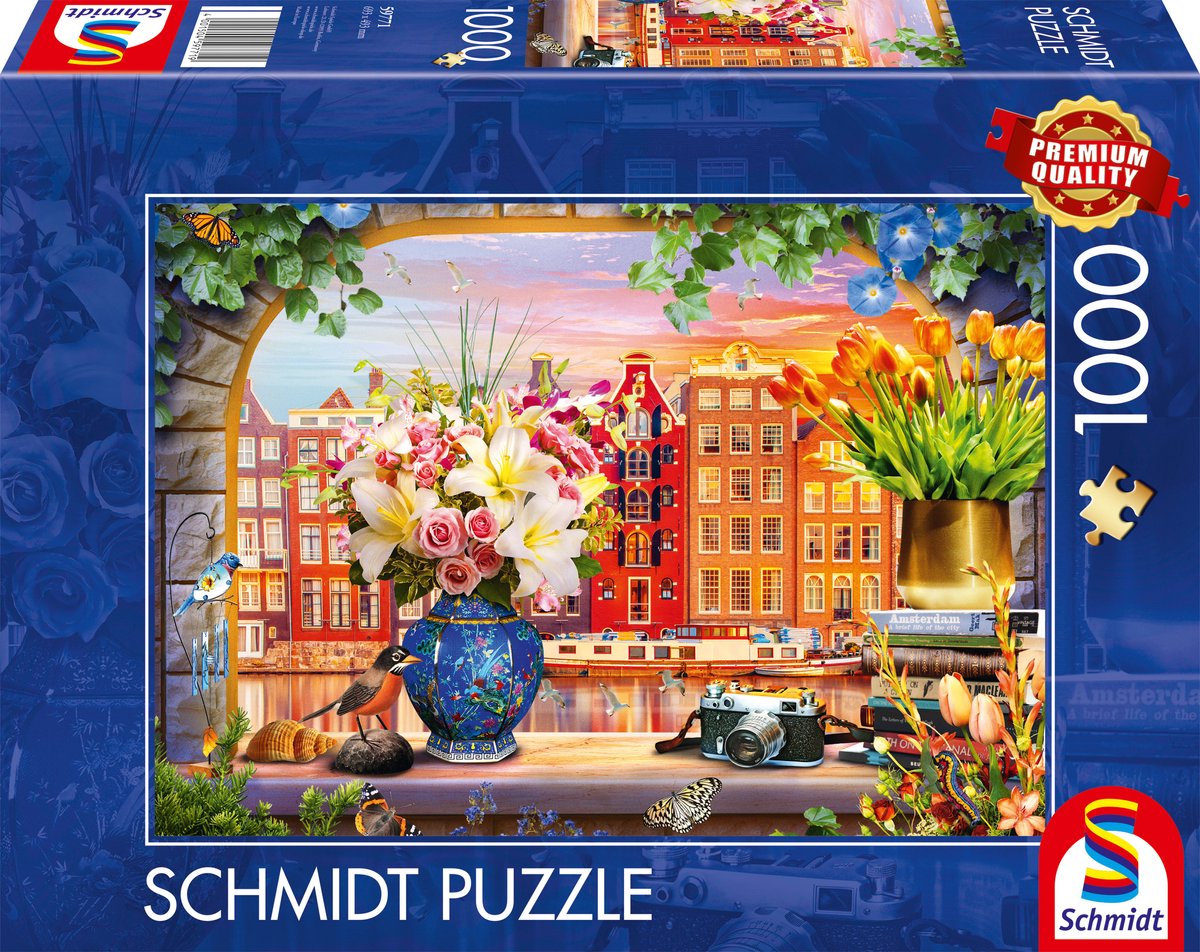Schmidt - legpuzzel - bezoek aan amsterdam - 1000 stukjes - volwassenen - vanaf 12 jaar