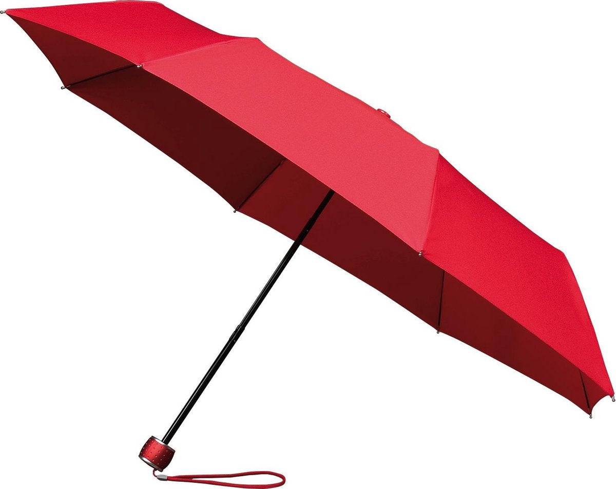 Minimax windproof paraplu - 100 cm - opvouwbaar - handopening - rood