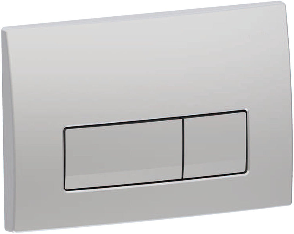 Geberit delta50 bedieningsplaat - 2-toets spoeling - rechthoekige knoppen - dualflush - mat chroom (rvs)