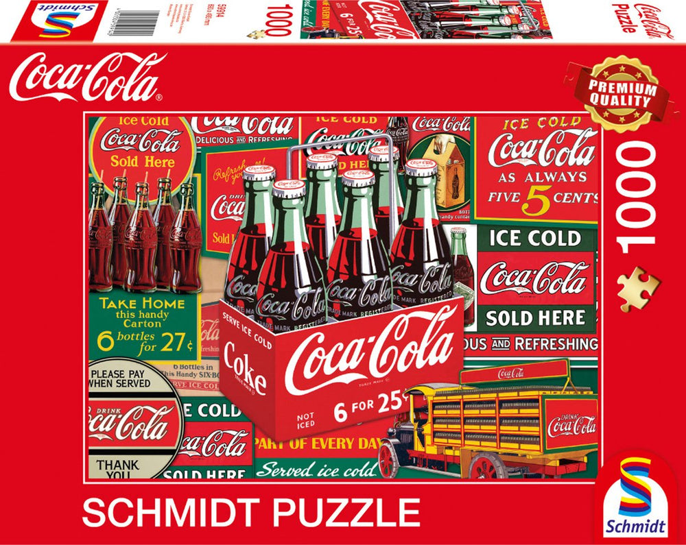 Schmidt puzzel coca cola klassieker - legpuzzel 1000 stukjes.