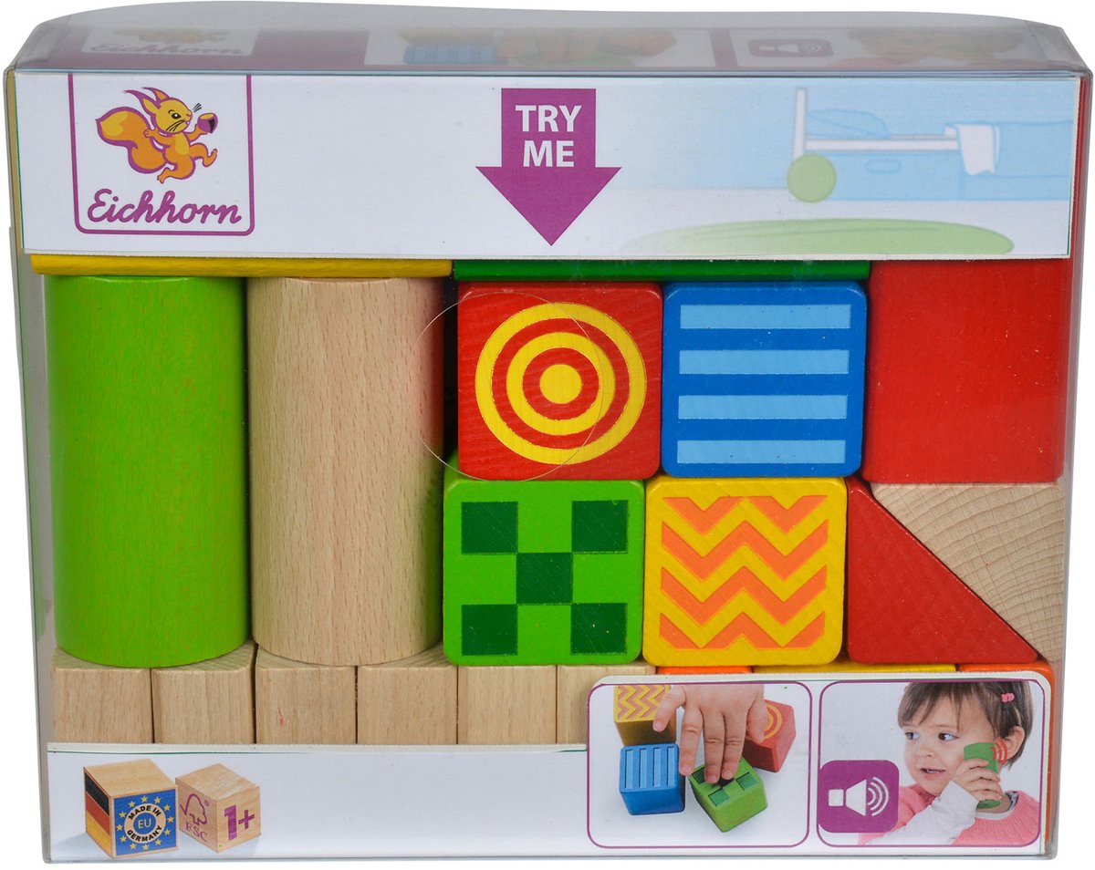 Eichhorn baby feel and sound building blocks