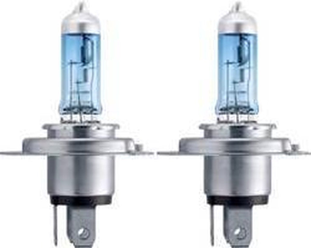 Philips h4 - reservelampen – white vision - 12v 60 55w - 2 stuks
