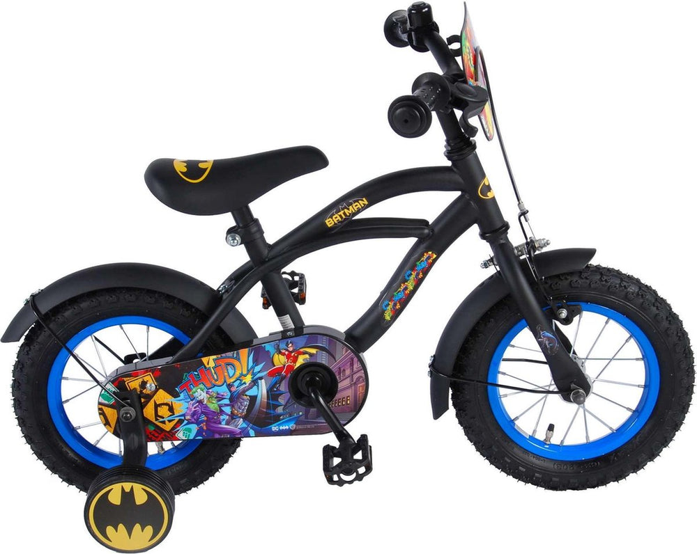 Kinderfiets 12 Batman - zwart