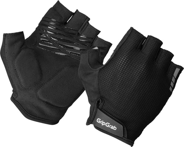 Gripgrab - explr padded korte vinger zomer fietshandschoenen met padding - unisex - zwart xl