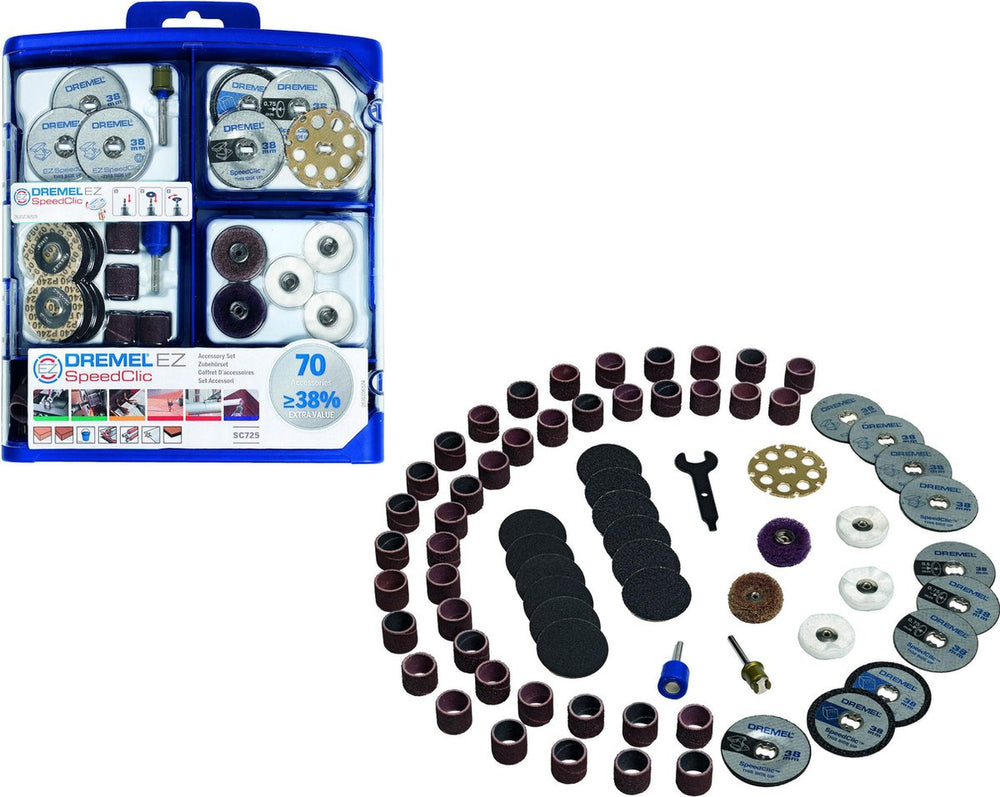 Dremel sc725 multitool accessoireset - 70 ez speedclic accessoires