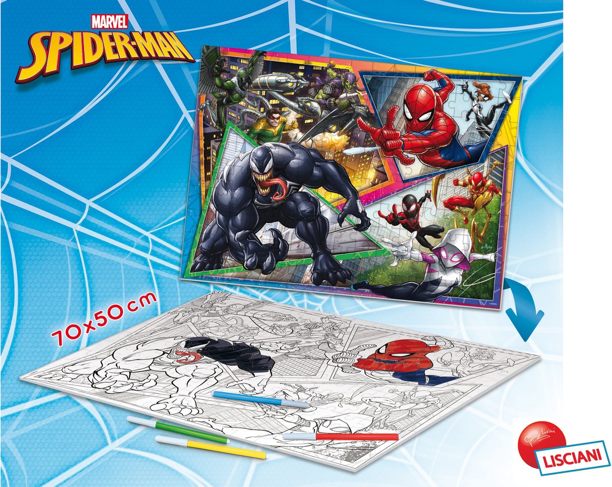Lisciani marvel puzzle double face maxifloor 150