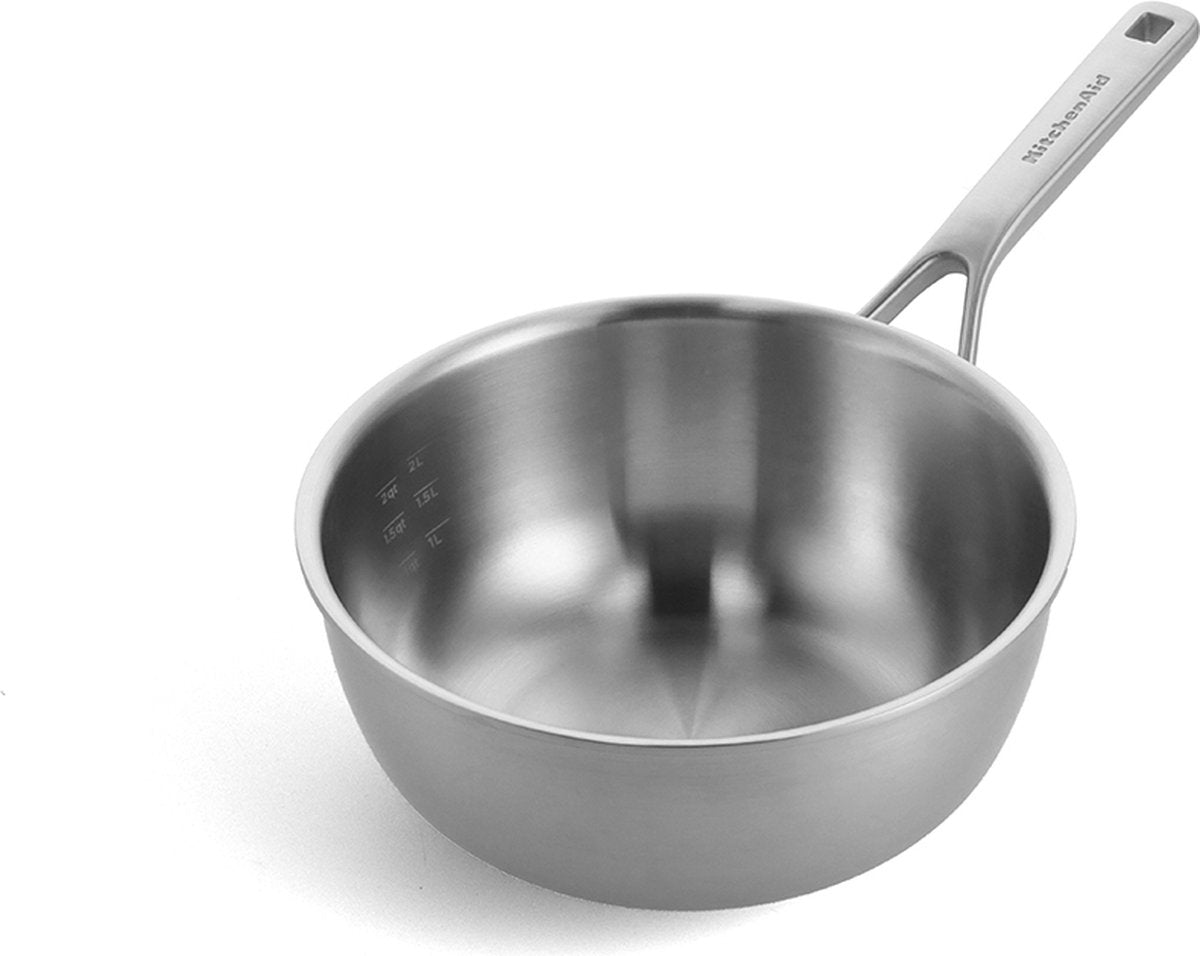 Kitchenaid steelpan - multi-ply rvs - ø 24 cm 3.7 liter