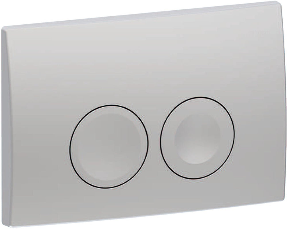 Geberit delta25 bedieningsplaat - 2-toets spoeling - ronde knoppen - mat chroom