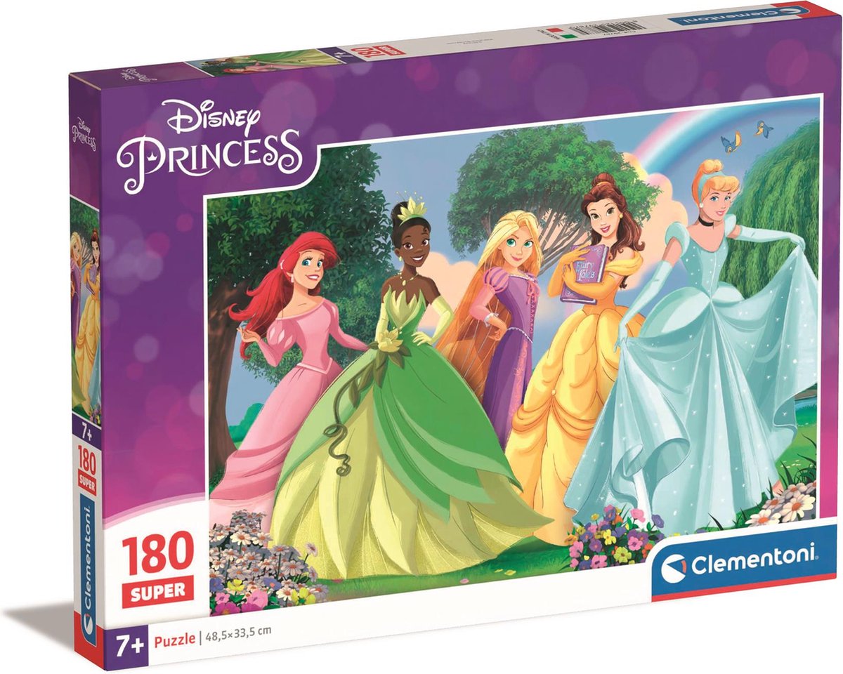 Clementoni legpuzzel super kleur disney prinses, 180st.