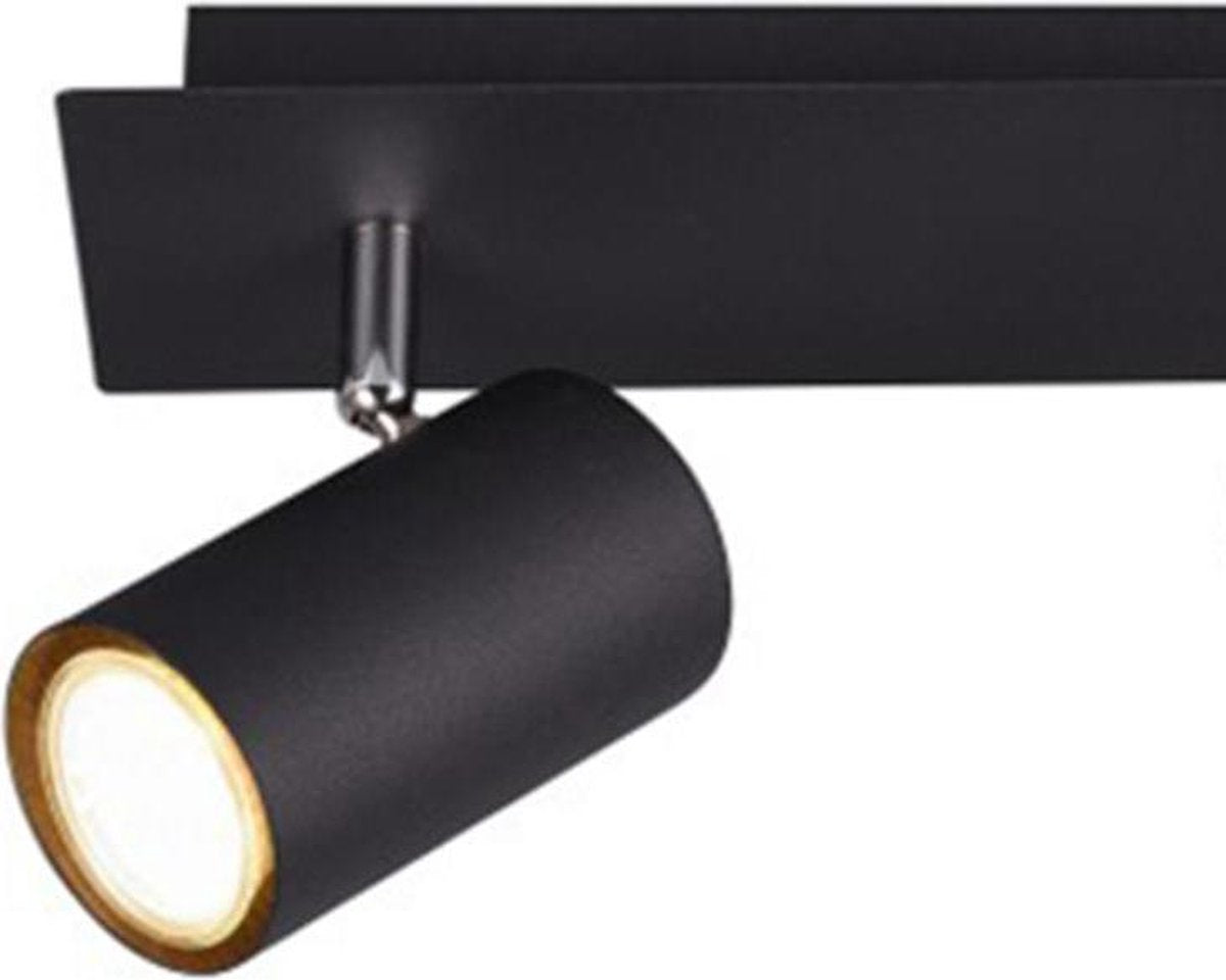 Trio marley - spot - zwart mat - excl. 2x gu10 3w