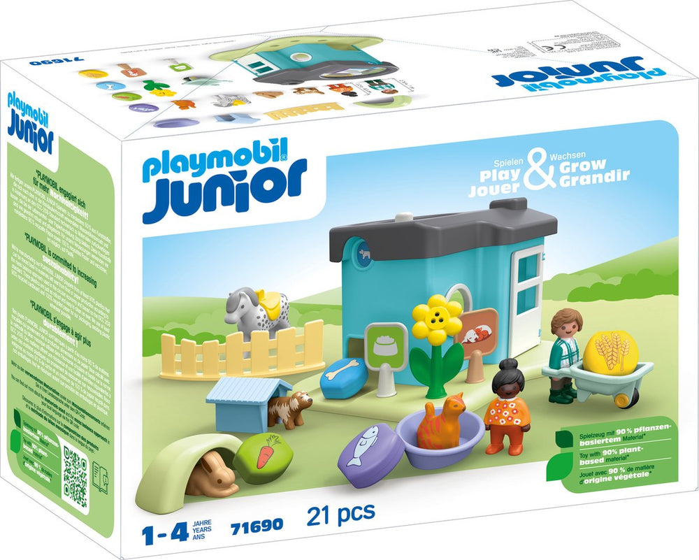 Playmobil 1.2.3. dierenpension met voerautomaat - 71690