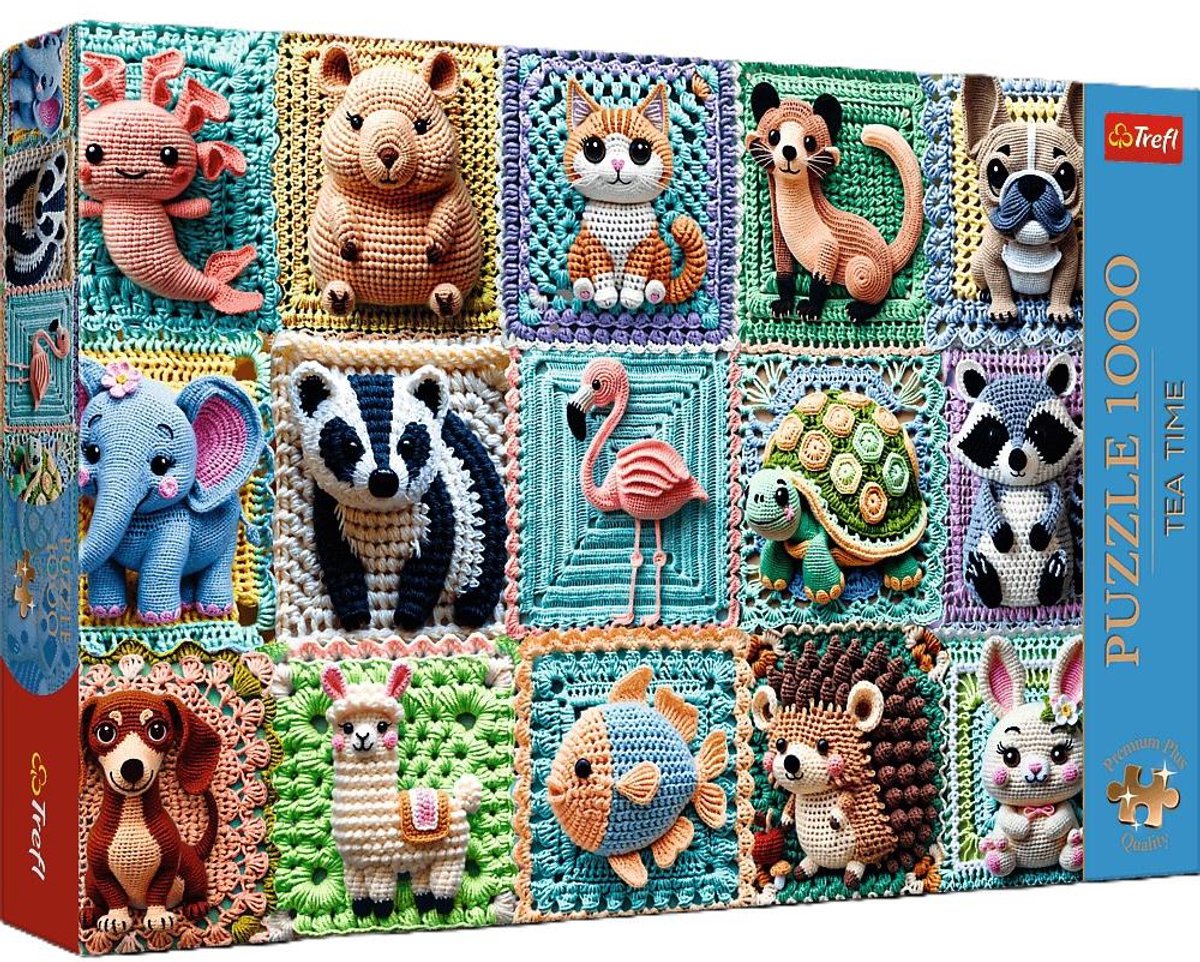 Trefl puzzel 1000 premium plus gehaakte dieren 12093 - puzzle 1000 premium plus szydełkowe zwierzątka 12093