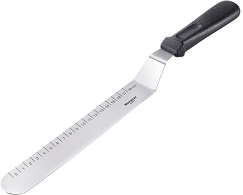 Westmark paletmes, met maataanduiding in cm, lengte: 38,7 cm, roestvrij staal kunststof, zilver zwart, 30072270